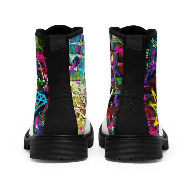 Signature Graffiti Sauce Women's Canvas Boots