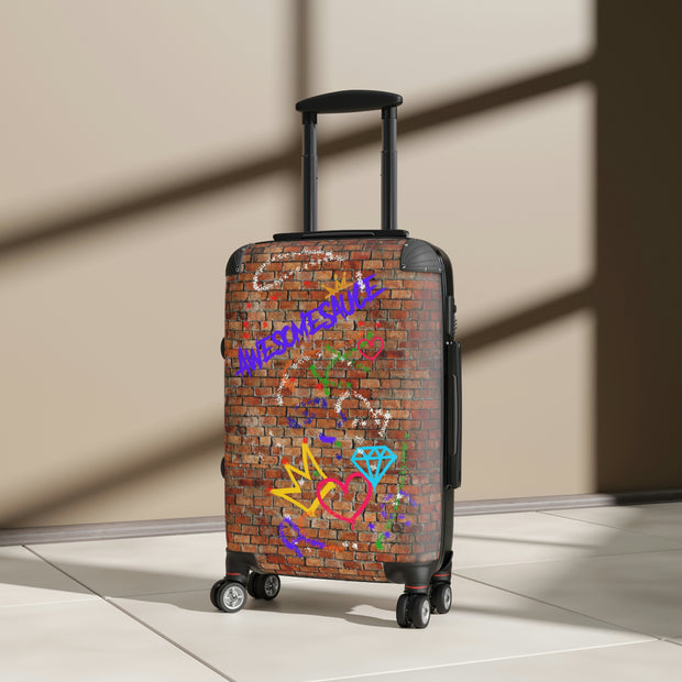 Crowns Love Diamonds  Graffiti Suitcase - Carry-On