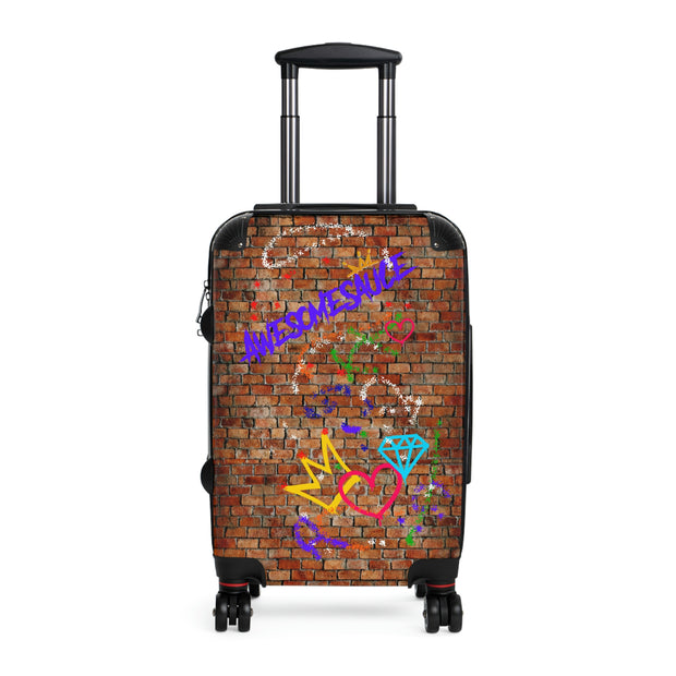 Crowns Love Diamonds  Graffiti Suitcase - Carry-On