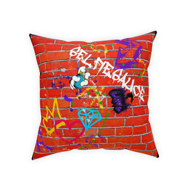 Graffiti Large Broadcloth Pillow18 inch