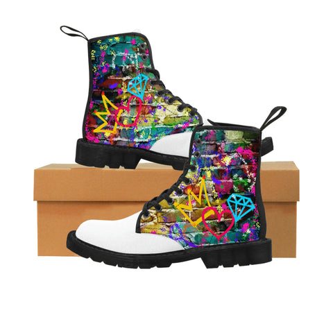 Signature Graffiti Sauce Women's Canvas Boots