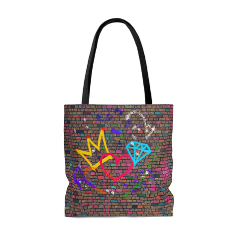 Brickette Graffiti Large Tote Bag Spangle