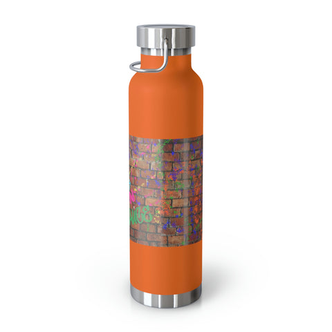 QueenSauce Graffiti Copper Vacuum Insulated Bottle, 22oz