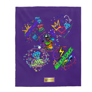 Graffiti Velveteen Plush Blanket