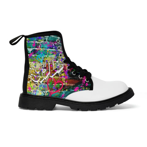 Signature Graffiti Sauce Women's Canvas Boots