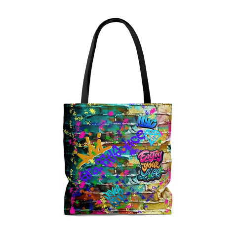 Graffiti Large Tote Bag - Signature