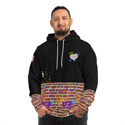 Graffiti Brick Split Graffiti Fashion Hoodie