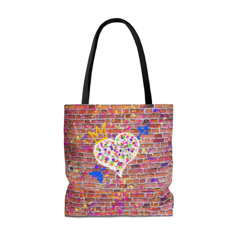 K Brick Graffiti Large Tote Bag- SelfieSauce